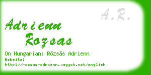 adrienn rozsas business card