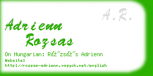 adrienn rozsas business card